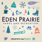 Eden Prairie Parks and Recreation winter program graphic