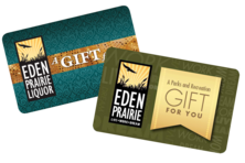 Eden Prairie Liquor and Eden Prairie Parks and Recreation gift cards