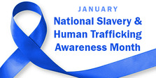 Human Trafficking Awareness Month graphic