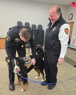 Nelson with City staff