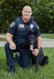 Officer Eichman and K-9 Gus