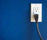 Electrical outlet with plug