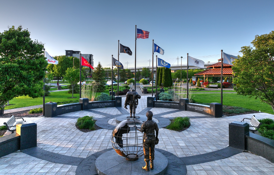 Veterans Memorial at Purgatory Creek Park