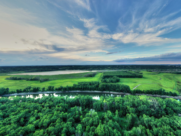 Overlook view of Minnesota River and Rice Lake