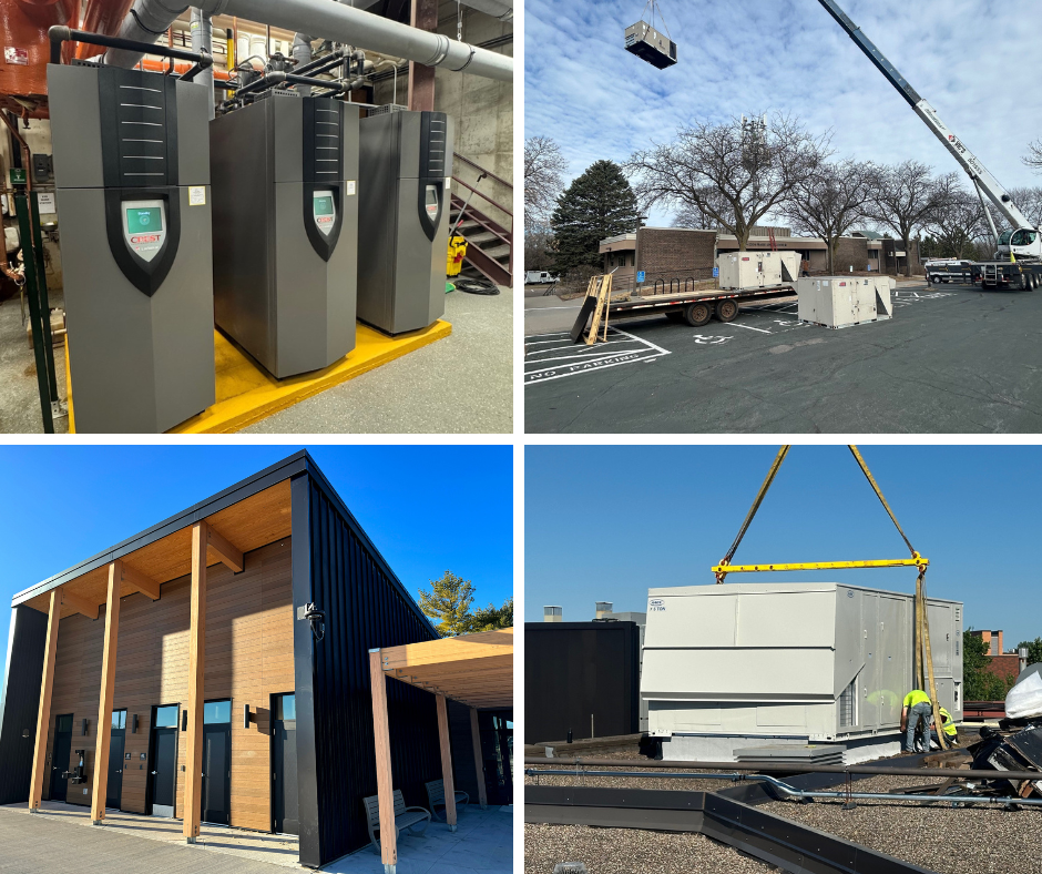 Collage of HVAC projects