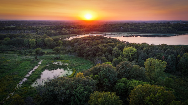 Sunset at Anderson Lakes Park - David Douglas