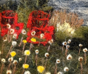 Felted landscape art