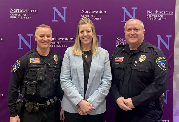 Lt. Ficcadenti with Chief Sackett and Deputy Chief Wood