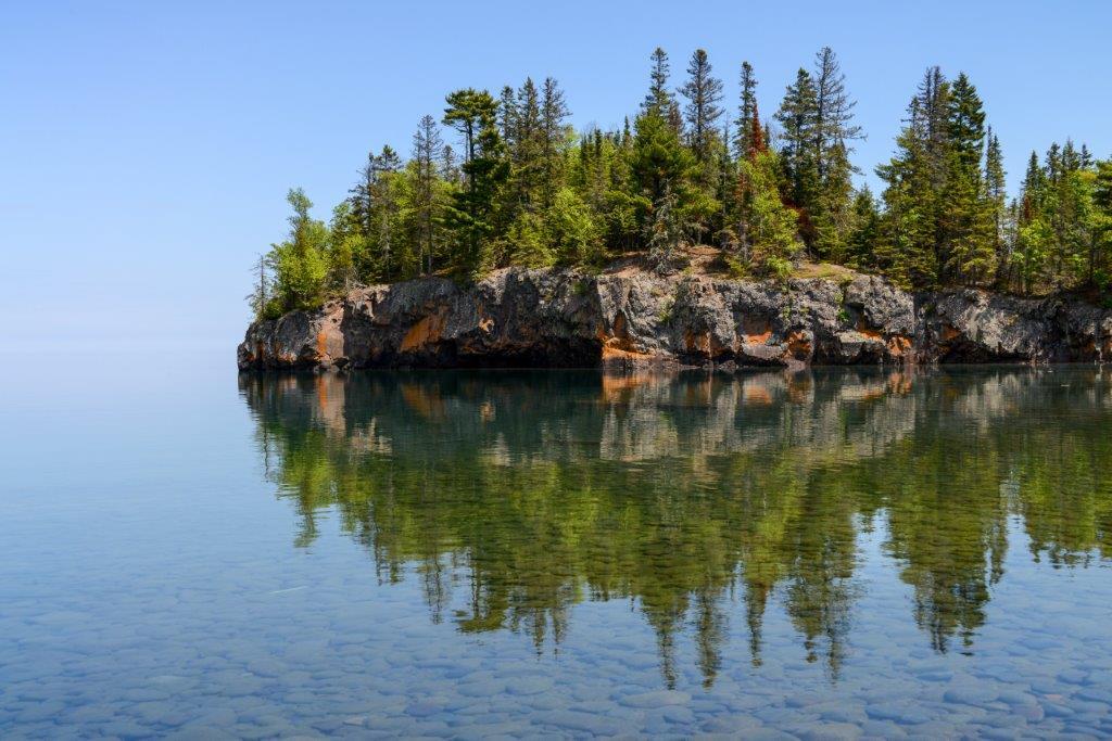 Ellingson Island on Lake Superior Minnesota