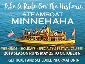 Take a ride on the historic Steamboat Minnehaha