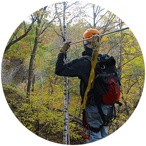 Vintage red pick-up truck with fall pumpkin display