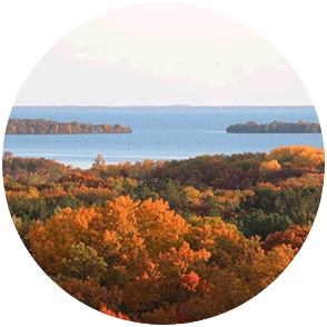 Fall colors on Lake Mille Lacs