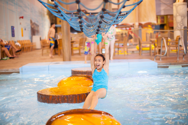 Girl at Great Wolf Lodge waterpark