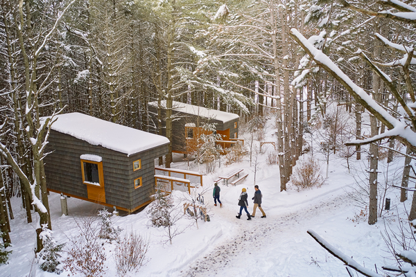 Winter camper cabins