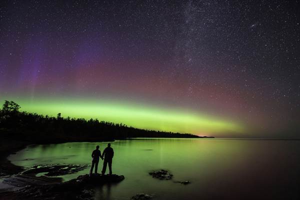 Northern Lights at Gooseberry State Park