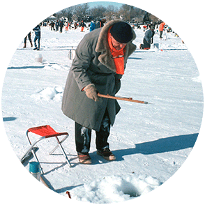 Ice fishing event