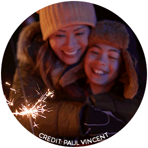 Family at Polar Fest