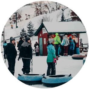 Northern Lights Tubing at Buck Hill