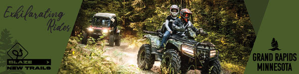 An ad recommending the breathtaking fall colors along the many ATV/OHV trails in Grand Rapids