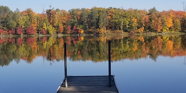 fall color at Savanna Portage State Park