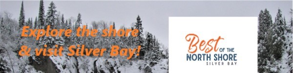 An ad to explore Silver Bay in winter