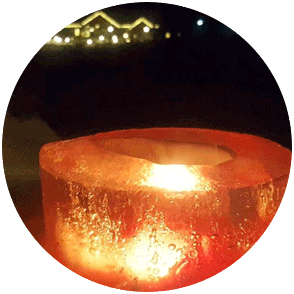 image of ice luminary