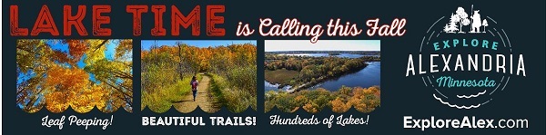 an ad to visit the Alexandria area this fall