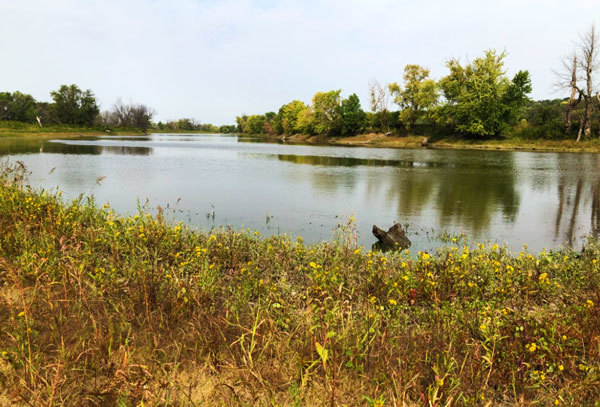 View of the Minnesota River from the Confluence Day Use Area at Upper Sioux Agency State Park