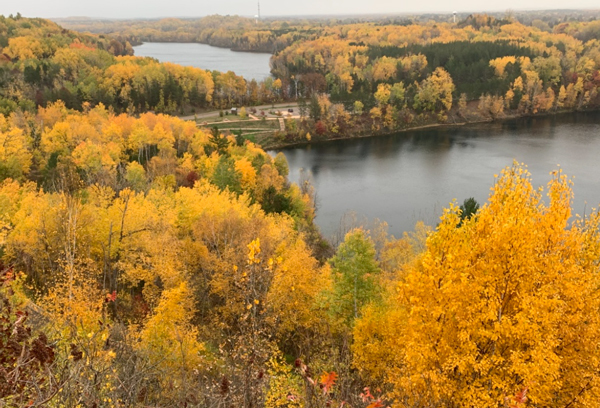 Autumn  color at Miners Mountain Overlook at Cuyuna Country State Recreation Area