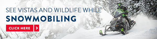 an ad to read an article on snowmobiling