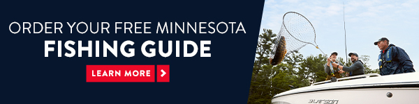 an ad to order the Explore Minnesota fishing guide