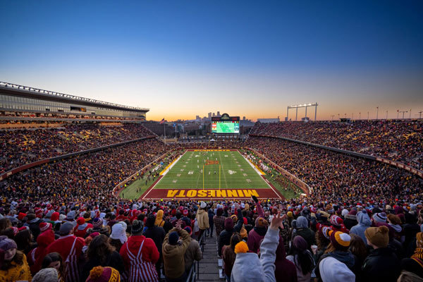 2021 Gopher Football at Huntington Bank Stadium, Minneapolis / Photo Credit: University of Minnesota