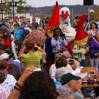 an image of people outdoors enjoying the New Ulm Oktoberfest