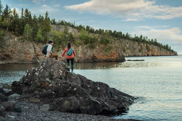 Hikers in Tettegouche State Park, Silver Bay / Credit: Ryan Taylor