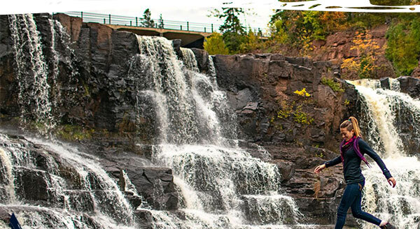 Get your boots dirty on a fall hike at Gooseberry Falls State Park / Micah Kvidt
