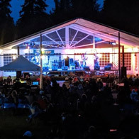 an image of a band playing on an outdoor stage