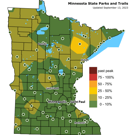 DNR fall color map