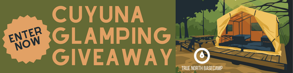 an ad to enter the Cuyuna Glamping Giveaway