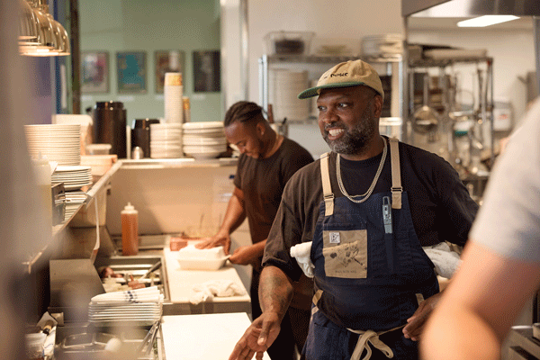 an image of Chef Matteo Mackbee channels his family’s Creole recipes at Krewe