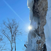 an image of an ice climber