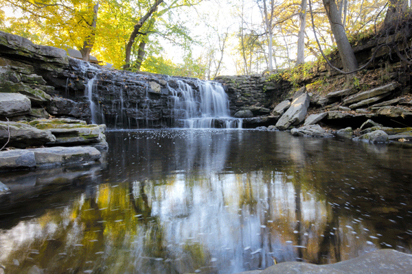 an image of Minneopa Falls at Minneopa State Park by Dave Tapia