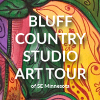 an image of a poster for the Bluff Country Studio Art Tour