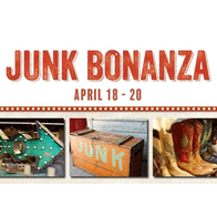 an image of a poster for the Junk Bonanza