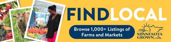 an ad to learn about Minnesota Grown farms ad markets