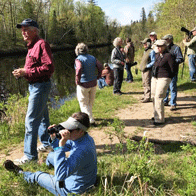 an image of birders at a Sax-Zim Bog Field Trip