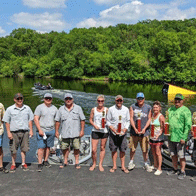 an image of anglers participating in a previous year's Crow River Fishig Tournament