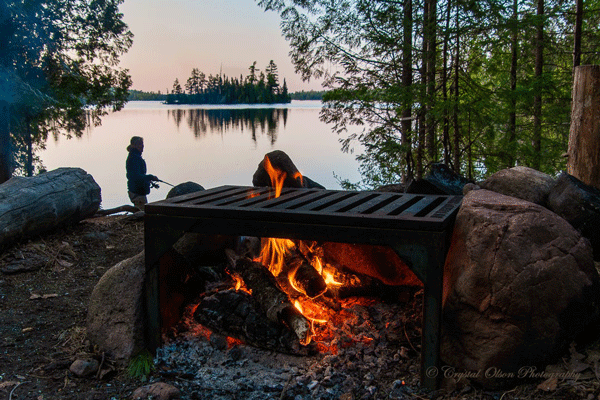 An image of a camping trip at the BWCA by @crystalolsonphotography