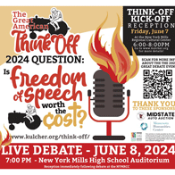 an image of a poster advertising The Great American Think-Off