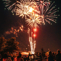 an image of people watching fireworks
