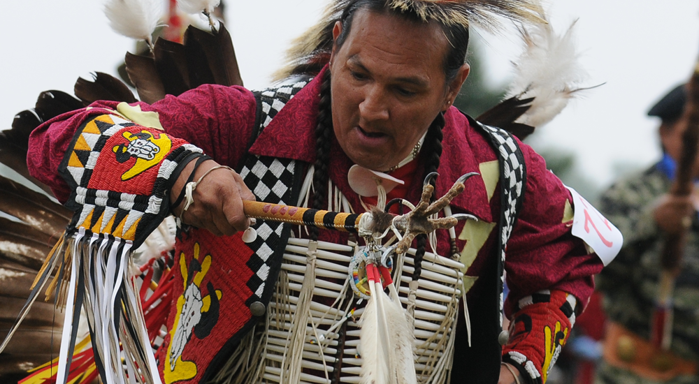 Man at Mahkato Pow Wow in Mankato